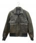 G-STAR RAW（ジースターロゥ）の古着「レザージャケット」｜オリーブ×ブラック