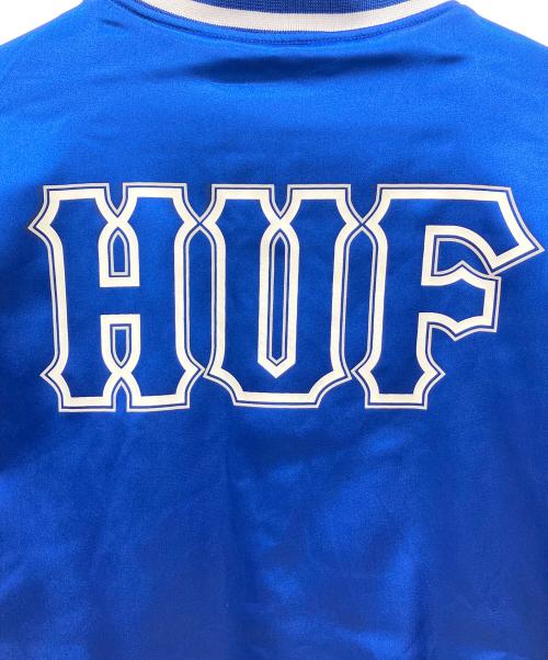 HUF（ハフ）HUF (ハフ) スタジャン　リバーシブル ブルー サイズ:Ｍの古着・服飾アイテム
