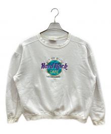 Hard Rock cafe（ハードロックカフェ）の古着「クルーネックスウェット　古着」｜ホワイト