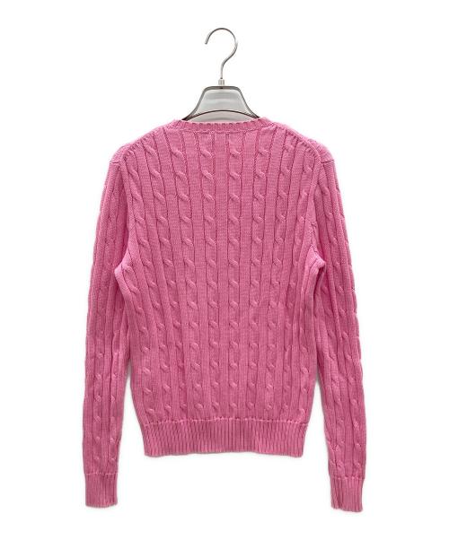 POLO RALPH LAUREN（ポロ・ラルフローレン）POLO RALPH LAUREN (ポロ・ラルフローレン) 厚手ニット ピンク サイズ:Sの古着・服飾アイテム