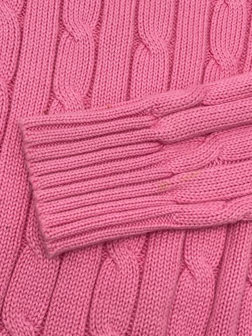 POLO RALPH LAUREN（ポロ・ラルフローレン）POLO RALPH LAUREN (ポロ・ラルフローレン) 厚手ニット ピンク サイズ:Sの古着・服飾アイテム