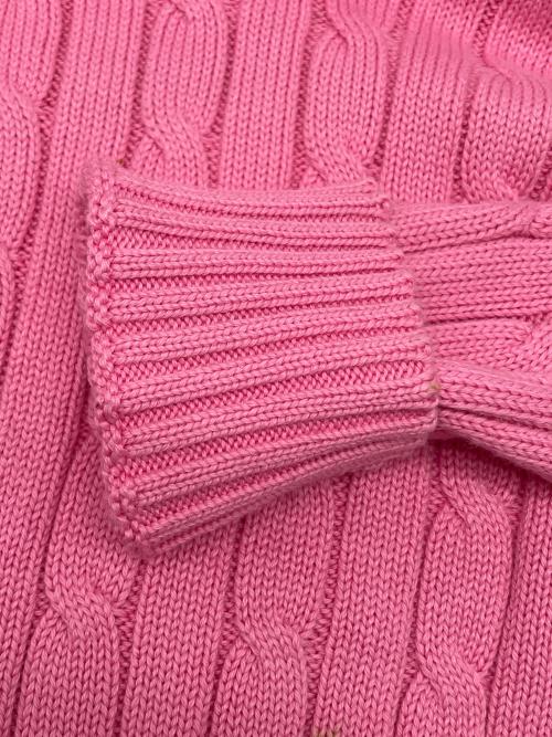 POLO RALPH LAUREN（ポロ・ラルフローレン）POLO RALPH LAUREN (ポロ・ラルフローレン) 厚手ニット ピンク サイズ:Sの古着・服飾アイテム