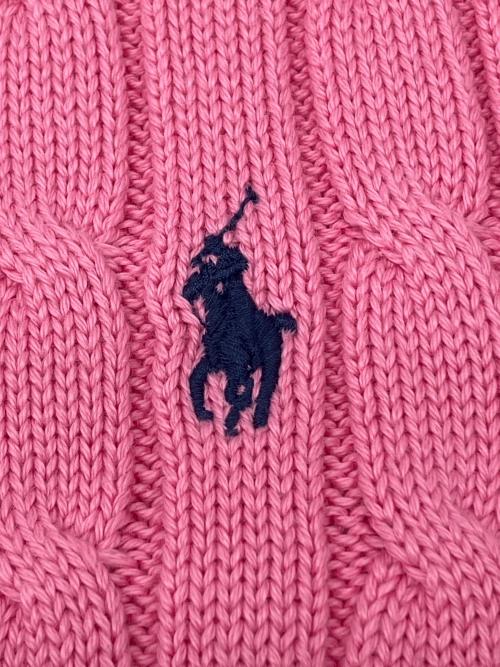 POLO RALPH LAUREN（ポロ・ラルフローレン）POLO RALPH LAUREN (ポロ・ラルフローレン) 厚手ニット ピンク サイズ:Sの古着・服飾アイテム