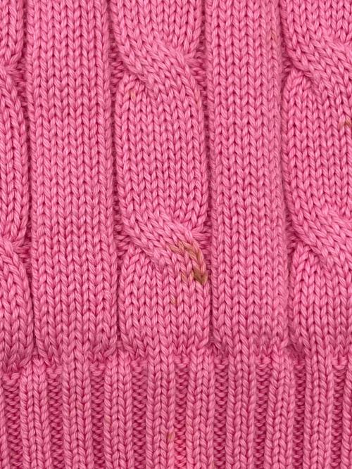 POLO RALPH LAUREN（ポロ・ラルフローレン）POLO RALPH LAUREN (ポロ・ラルフローレン) 厚手ニット ピンク サイズ:Sの古着・服飾アイテム