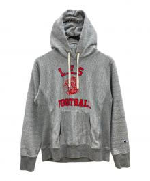 Champion REVERSE WEAVE（チャンピオン リバース ウィーブ）の古着「プルオーバーパーカー」｜グレー