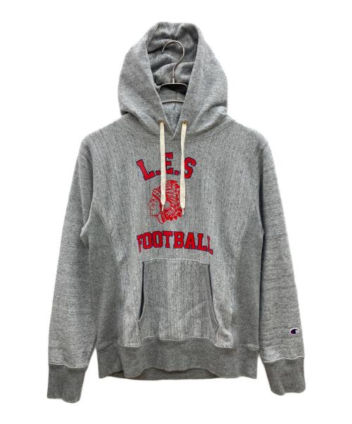 Champion REVERSE WEAVE（チャンピオン リバース ウィーブ）Champion REVERSE WEAVE (チャンピオン リバース ウィーブ) プルオーバーパーカー グレー サイズ:Ｍの古着・服飾アイテム