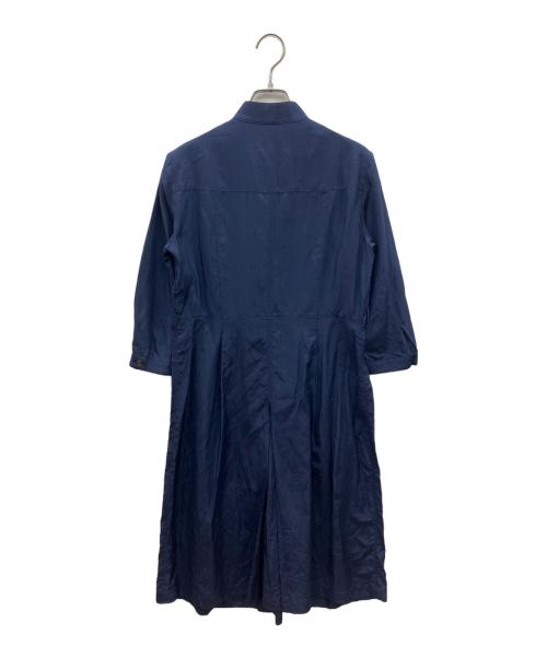 BURBERRY LONDON（バーバリーロンドン）BURBERRY LONDON (バーバリーロンドン) 長袖ワンピース ネイビー サイズ:38の古着・服飾アイテム