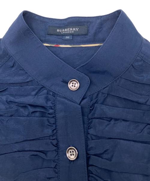 BURBERRY LONDON（バーバリーロンドン）BURBERRY LONDON (バーバリーロンドン) 長袖ワンピース ネイビー サイズ:38の古着・服飾アイテム