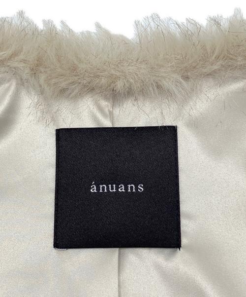 anuans（アニュアンス）anuans (アニュアンス) ショートファーベスト ベージュ サイズ:Fの古着・服飾アイテム