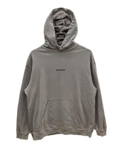 BALENCIAGA（バレンシアガ）BALENCIAGA (バレンシアガ) プルオーバーパーカー グレー サイズ:Ｍの古着・服飾アイテム