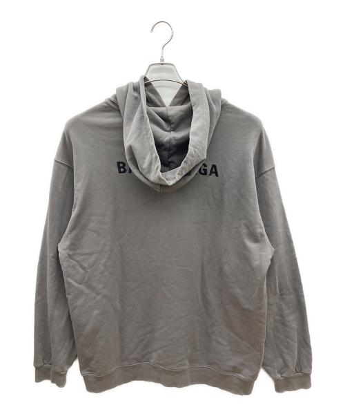 BALENCIAGA（バレンシアガ）BALENCIAGA (バレンシアガ) プルオーバーパーカー グレー サイズ:Ｍの古着・服飾アイテム