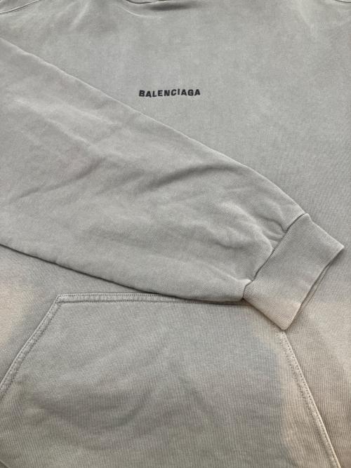 BALENCIAGA（バレンシアガ）BALENCIAGA (バレンシアガ) プルオーバーパーカー グレー サイズ:Ｍの古着・服飾アイテム