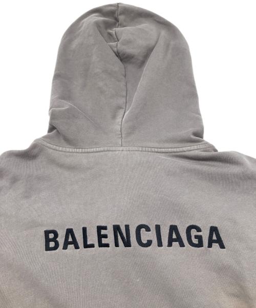 BALENCIAGA（バレンシアガ）BALENCIAGA (バレンシアガ) プルオーバーパーカー グレー サイズ:Ｍの古着・服飾アイテム