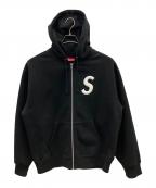SUPREMEシュプリーム）の古着「ジップパーカー ジップアップ フーデッドスウェットシャツ Sロゴ」｜ブラック