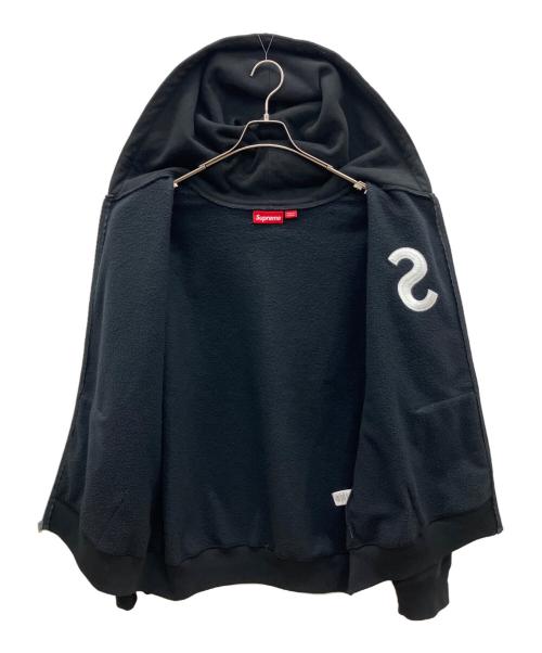 SUPREME（シュプリーム）SUPREME (シュプリーム) ジップパーカー ジップアップ フーデッドスウェットシャツ Sロゴ  ブラック サイズ:XLの古着・服飾アイテム