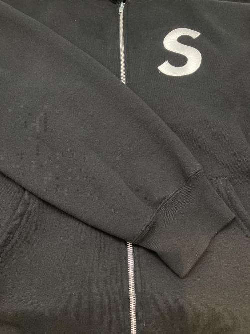 SUPREME（シュプリーム）SUPREME (シュプリーム) ジップパーカー ジップアップ フーデッドスウェットシャツ Sロゴ  ブラック サイズ:XLの古着・服飾アイテム