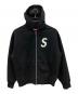 SUPREME（シュプリーム）の古着「ジップパーカー ジップアップ フーデッドスウェットシャツ Sロゴ 」｜ブラック