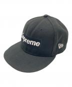 New Era×SUPREMEニューエラ×シュプリーム）の古着「ボックスロゴキャップ」｜ブラック