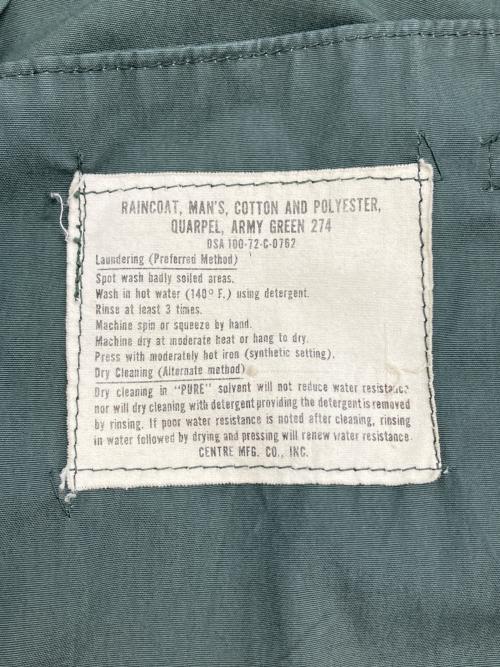 US ARMY（ユーエスアーミー）US ARMY (ユーエスアーミー) ロングトレンチコート　72年製 グリーン サイズ:36Rの古着・服飾アイテム