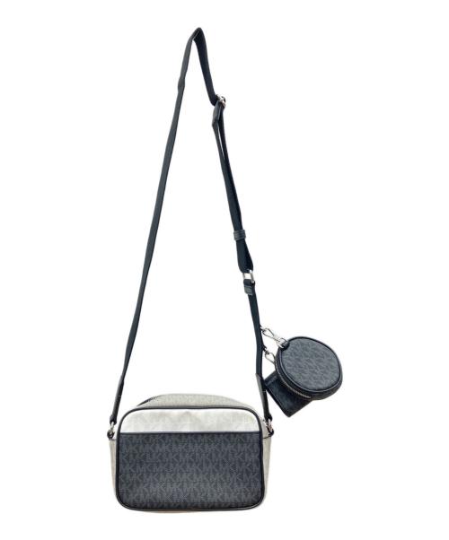 MICHAEL KORS（マイケルコース）MICHAEL KORS (マイケルコース) ショルダーバッグ ブラック×ホワイトの古着・服飾アイテム