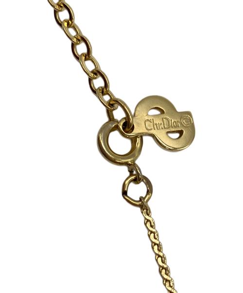 Christian Dior（クリスチャン ディオール）Christian Dior (クリスチャン ディオール) ロゴネックレス ゴールドカラーの古着・服飾アイテム