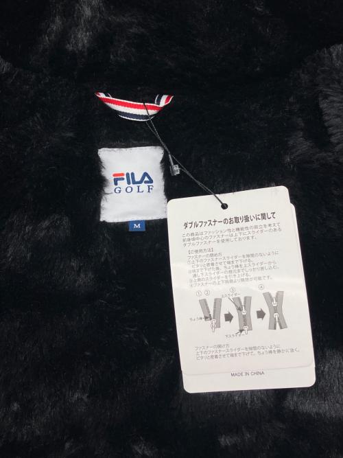 FILA GOLF（フィラゴルフ）FILA GOLF (フィラゴルフ) ダウンコート ブラック サイズ:Ｍ 未使用品の古着・服飾アイテム