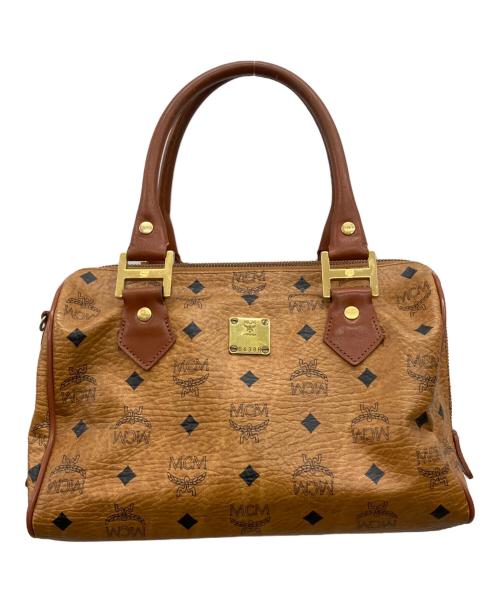 MCM（エムシーエム）MCM (エムシーエム) ミニボストンバッグ ブラウンの古着・服飾アイテム