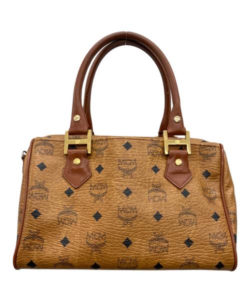 MCM（エムシーエム）MCM (エムシーエム) ミニボストンバッグ ブラウンの古着・服飾アイテム