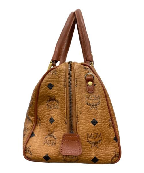 MCM（エムシーエム）MCM (エムシーエム) ミニボストンバッグ ブラウンの古着・服飾アイテム