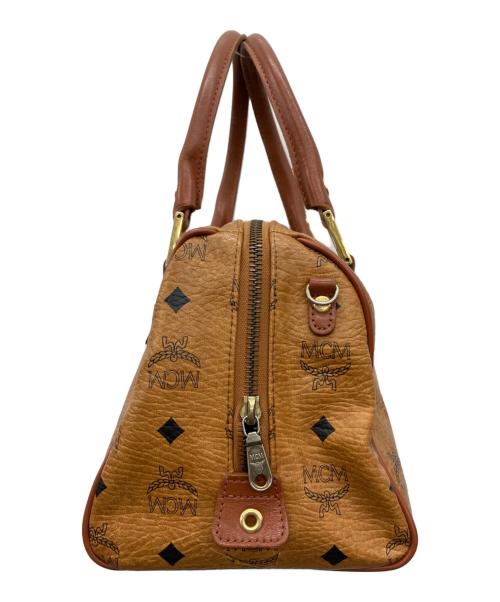 MCM（エムシーエム）MCM (エムシーエム) ミニボストンバッグ ブラウンの古着・服飾アイテム