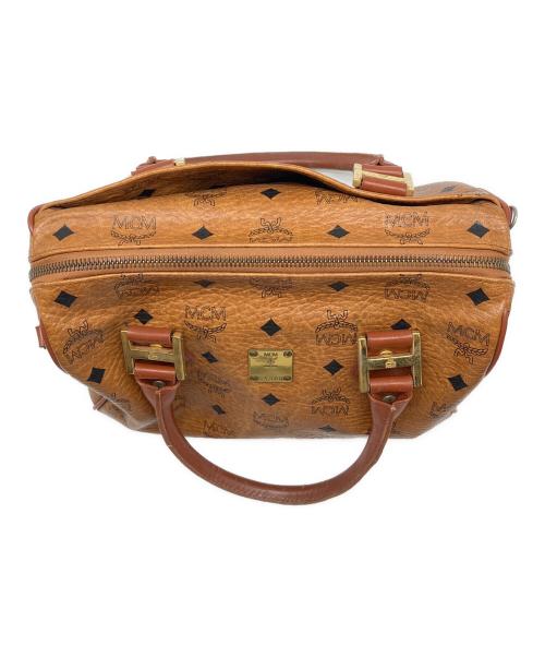 MCM（エムシーエム）MCM (エムシーエム) ミニボストンバッグ ブラウンの古着・服飾アイテム