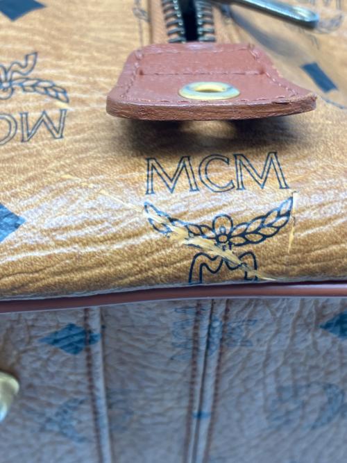 MCM（エムシーエム）MCM (エムシーエム) ミニボストンバッグ ブラウンの古着・服飾アイテム