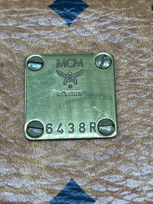 MCM（エムシーエム）MCM (エムシーエム) ミニボストンバッグ ブラウンの古着・服飾アイテム