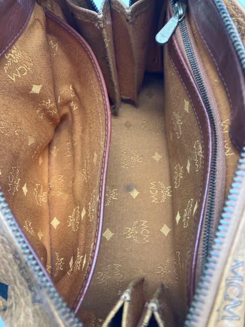 MCM（エムシーエム）MCM (エムシーエム) ミニボストンバッグ ブラウンの古着・服飾アイテム