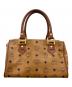 MCM (エムシーエム) ミニボストンバッグ ブラウン：10000円