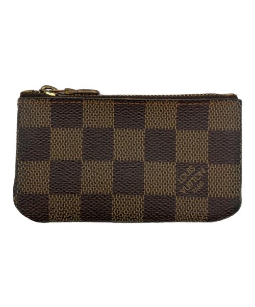 LOUIS VUITTON（ルイ ヴィトン）LOUIS VUITTON (ルイ ヴィトン) ダミエ　キーリング付きコインケース ブラウンの古着・服飾アイテム