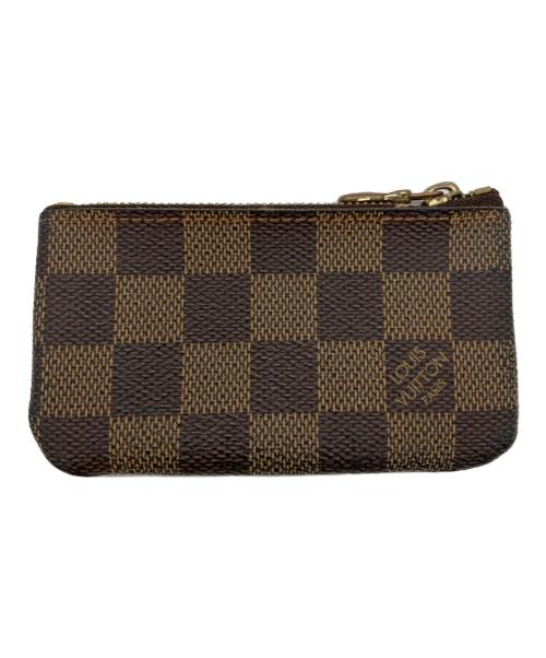 LOUIS VUITTON（ルイ ヴィトン）LOUIS VUITTON (ルイ ヴィトン) ダミエ　キーリング付きコインケース ブラウンの古着・服飾アイテム