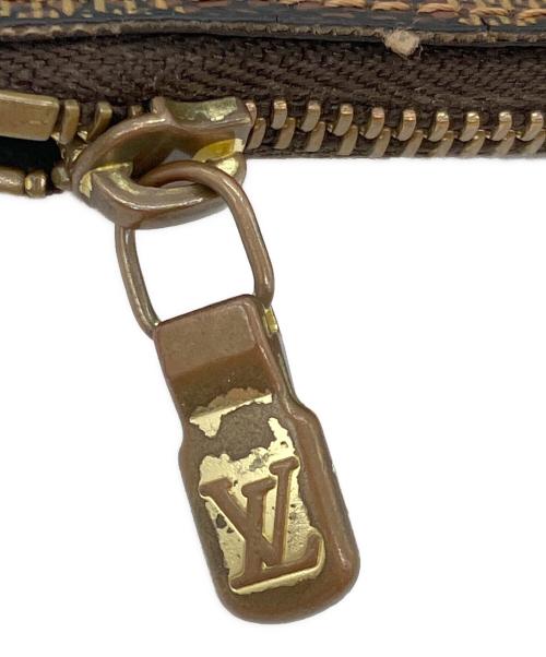 LOUIS VUITTON（ルイ ヴィトン）LOUIS VUITTON (ルイ ヴィトン) ダミエ　キーリング付きコインケース ブラウンの古着・服飾アイテム