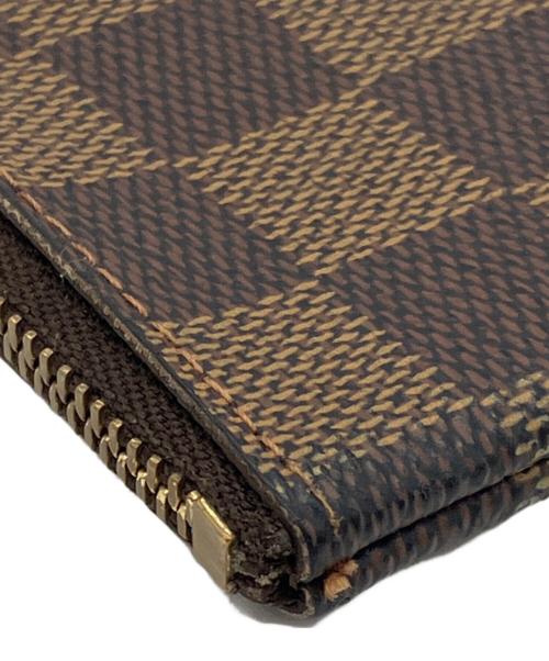 LOUIS VUITTON（ルイ ヴィトン）LOUIS VUITTON (ルイ ヴィトン) ダミエ　キーリング付きコインケース ブラウンの古着・服飾アイテム