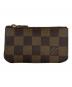 LOUIS VUITTON（ルイ ヴィトン）の古着「ダミエ　キーリング付きコインケース」｜ブラウン