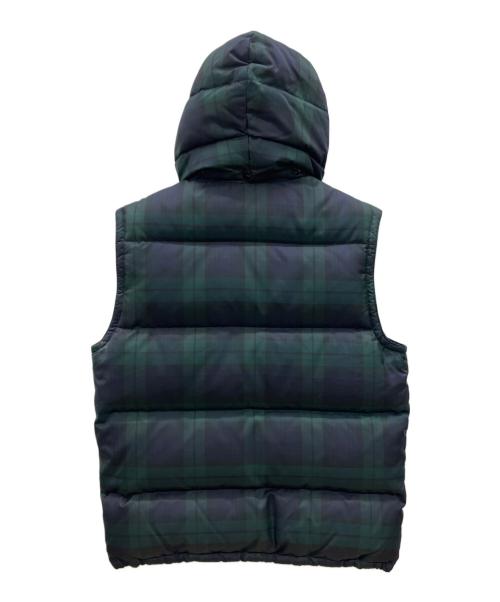 POLO RALPH LAUREN（ポロ・ラルフローレン）POLO RALPH LAUREN (ポロ・ラルフローレン) ダウンベスト グリーン×レッド サイズ:Lの古着・服飾アイテム