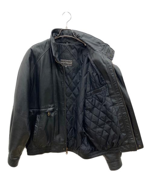 DAVID TAYLOR（デヴィット テイラー）DAVID TAYLOR (デヴィット テイラー) レザージャケット ブラック サイズ:Lの古着・服飾アイテム