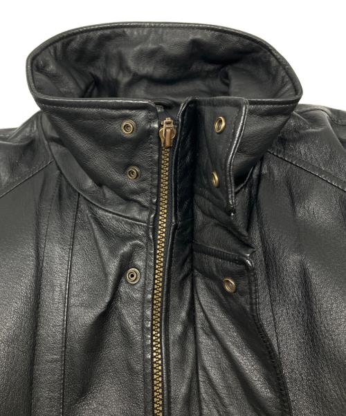 DAVID TAYLOR（デヴィット テイラー）DAVID TAYLOR (デヴィット テイラー) レザージャケット ブラック サイズ:Lの古着・服飾アイテム