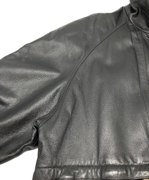 DAVID TAYLOR（デヴィット テイラー）DAVID TAYLOR (デヴィット テイラー) レザージャケット ブラック サイズ:Lの古着・服飾アイテム