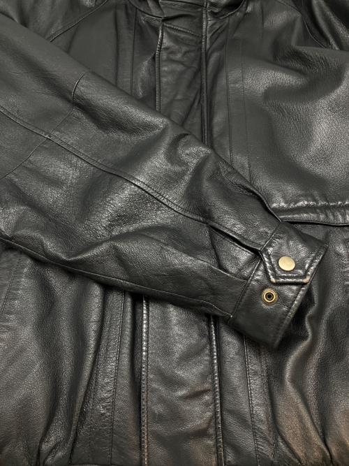 DAVID TAYLOR（デヴィット テイラー）DAVID TAYLOR (デヴィット テイラー) レザージャケット ブラック サイズ:Lの古着・服飾アイテム