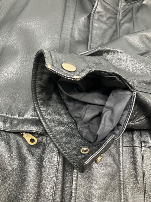 DAVID TAYLOR（デヴィット テイラー）DAVID TAYLOR (デヴィット テイラー) レザージャケット ブラック サイズ:Lの古着・服飾アイテム