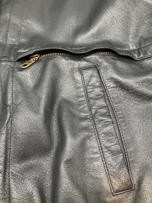 DAVID TAYLOR（デヴィット テイラー）DAVID TAYLOR (デヴィット テイラー) レザージャケット ブラック サイズ:Lの古着・服飾アイテム