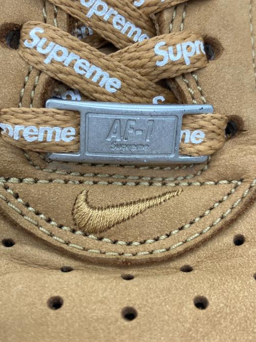 NIKE（ナイキ）NIKE (ナイキ) SUPREME (シュプリーム) AIR FORCE 1 LOW W ブラウン サイズ:27.5㎝の古着・服飾アイテム