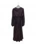 Loungedress (ラウンジドレス) 長袖ワンピース ネイビー×ブラウン サイズ:F：4000円