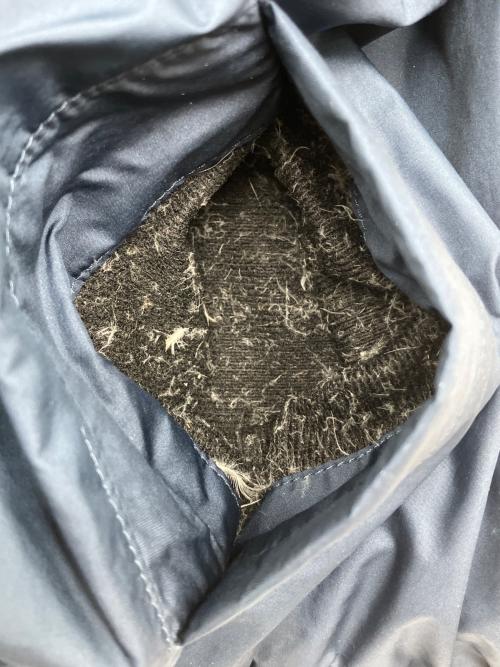THE NORTH FACE（ザ ノース フェイス）THE NORTH FACE (ザ ノース フェイス) ダウンジャケット ベージュ×ネイビー サイズ:XSの古着・服飾アイテム